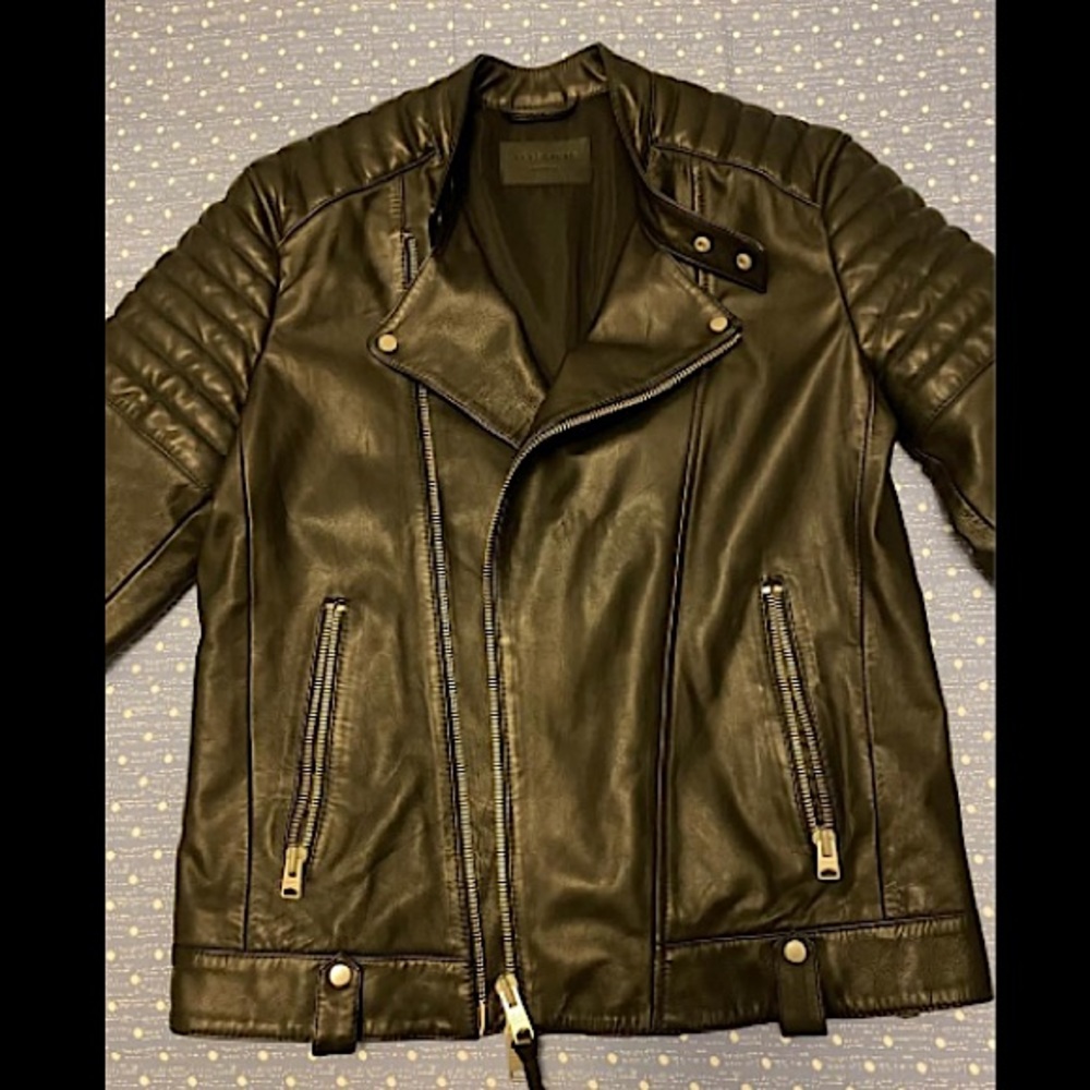 Allsaints Leather Jacket - Medium